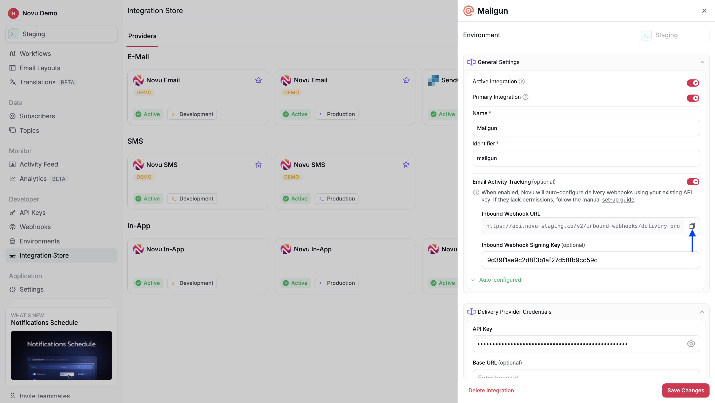 Mailgun Inbound Webhook URL