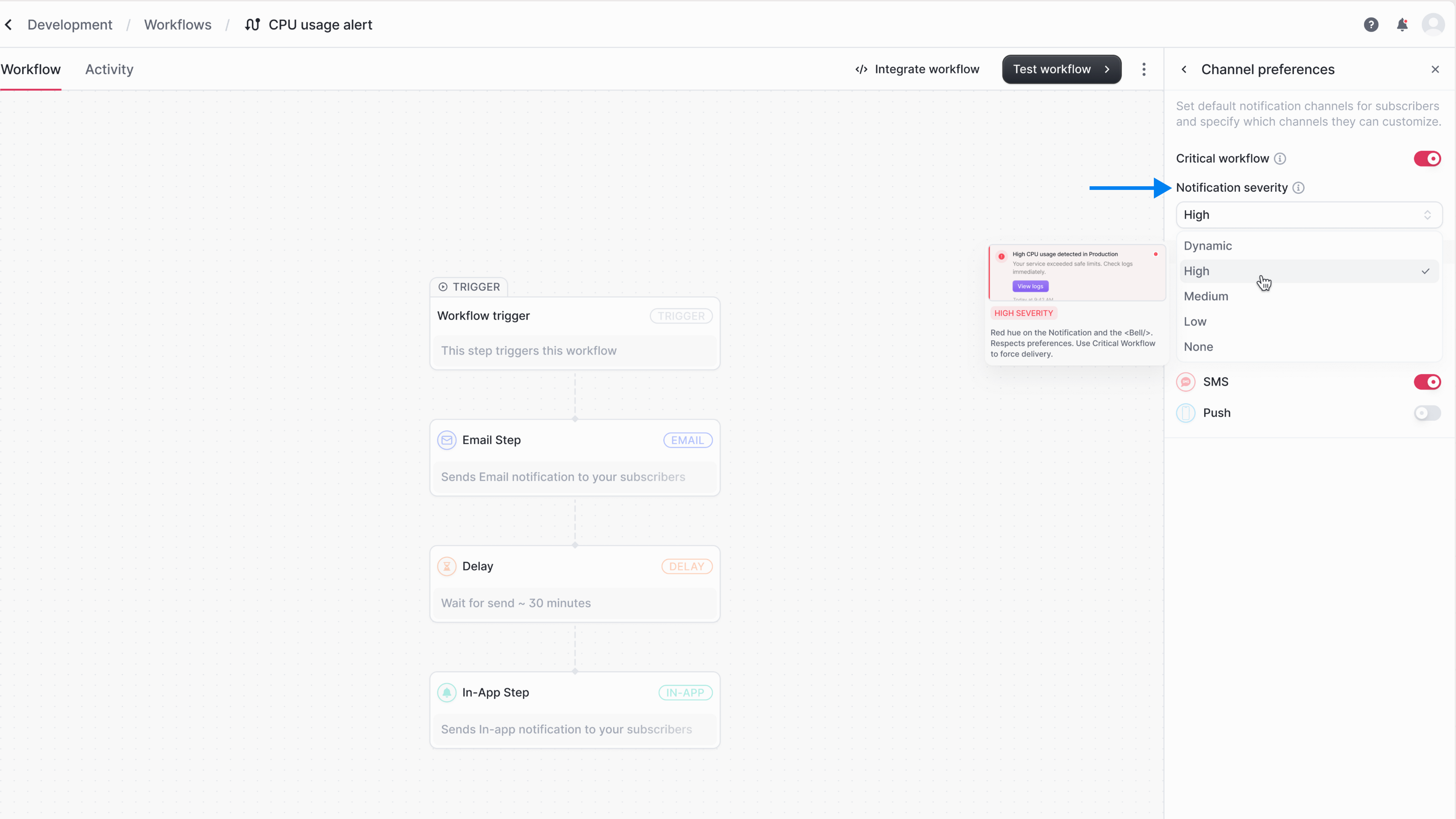 Notification Severity